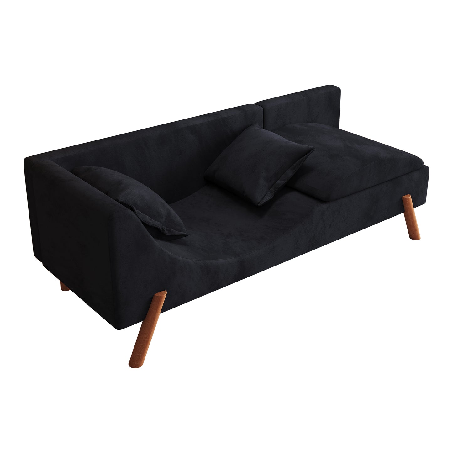 Cut-and-fill chaise longue, convertible multifunctional loveseat sofa