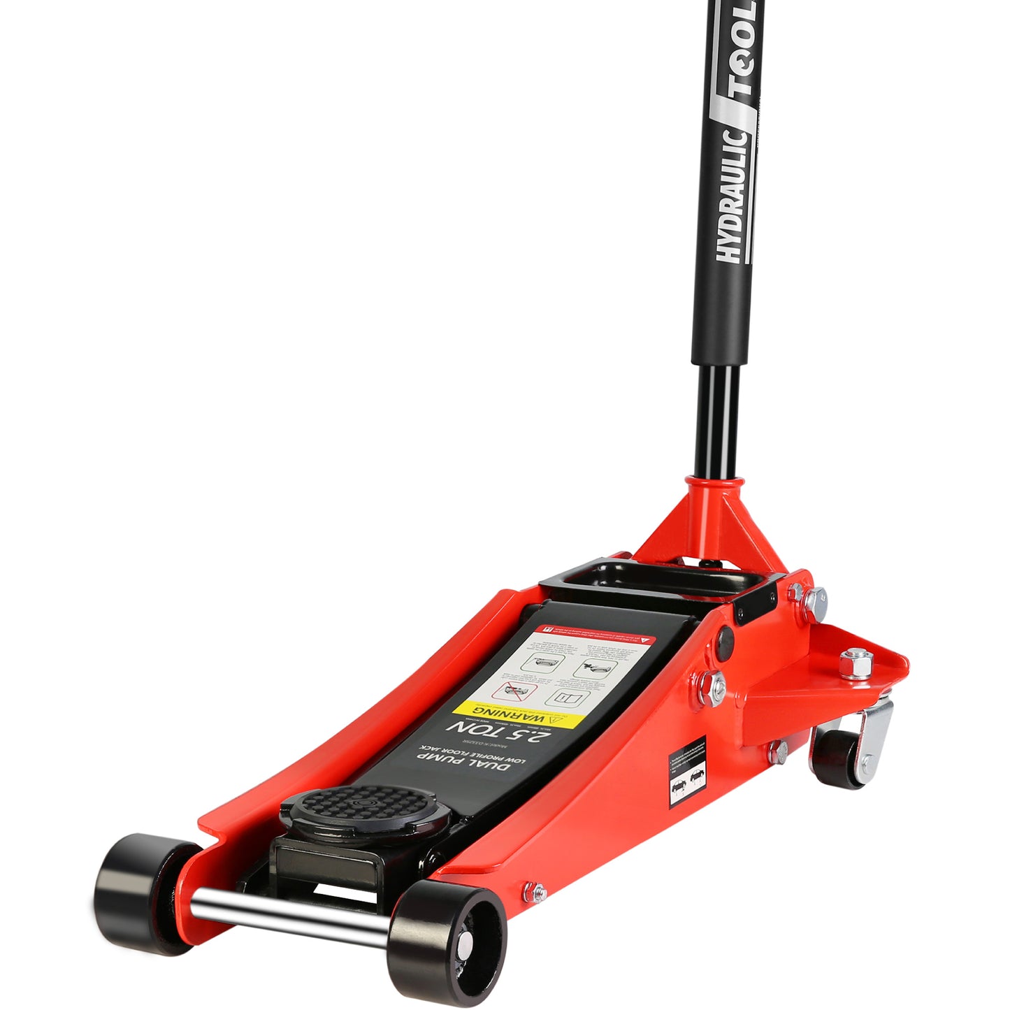 2.5 Ton Dual Piston Hydraulic Steel Racing Floor Jack with Quick Lift Pump