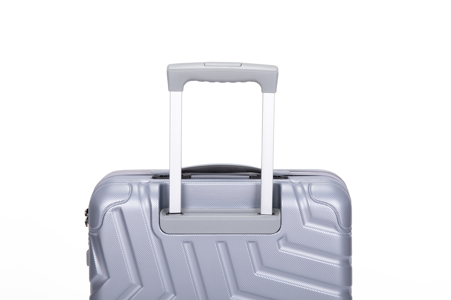 Pure PC 16" Hard Case Luggage Computer Case With Universal Silent Aircraft Wheels Silver