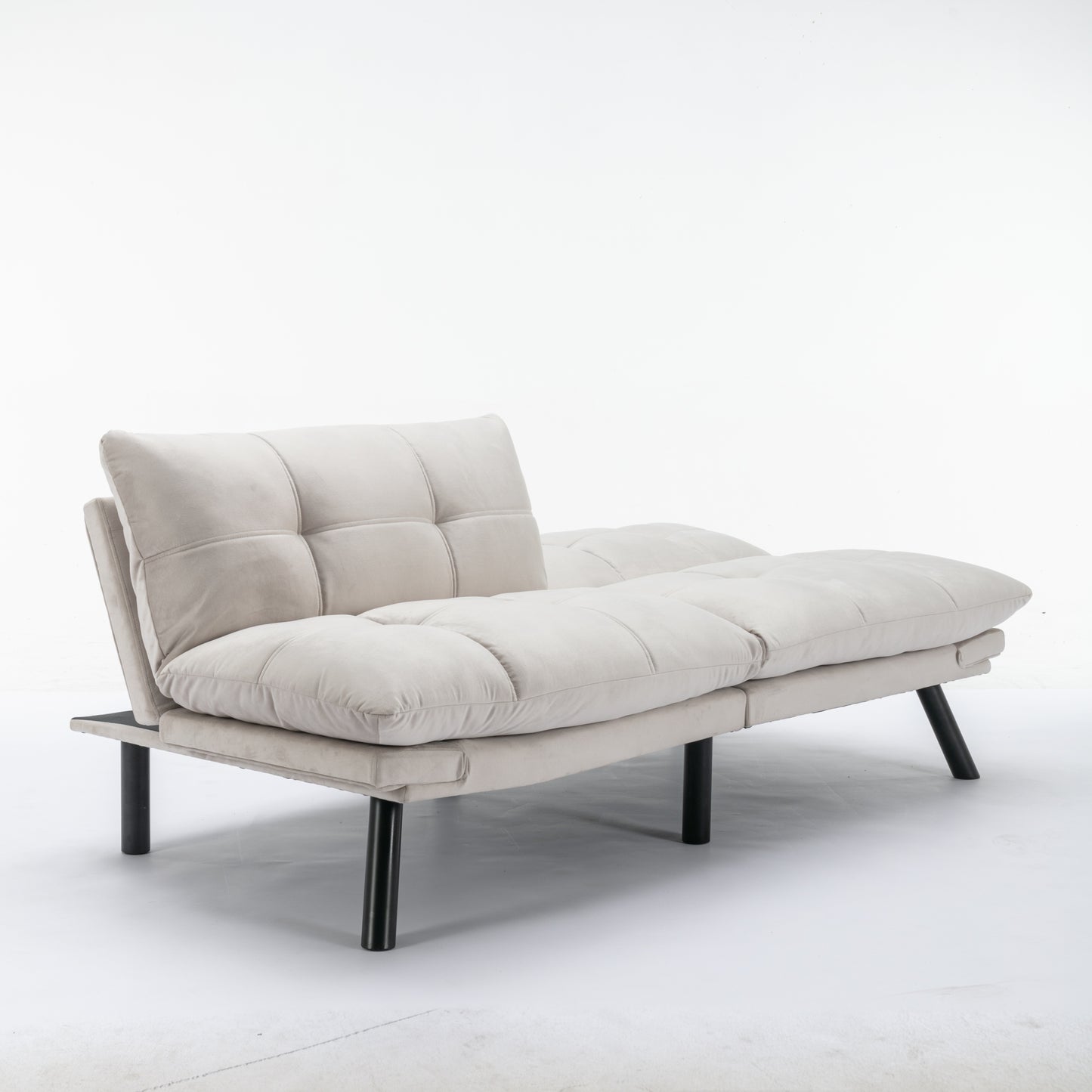 Cream Convertible Folding Modern sofa Bed