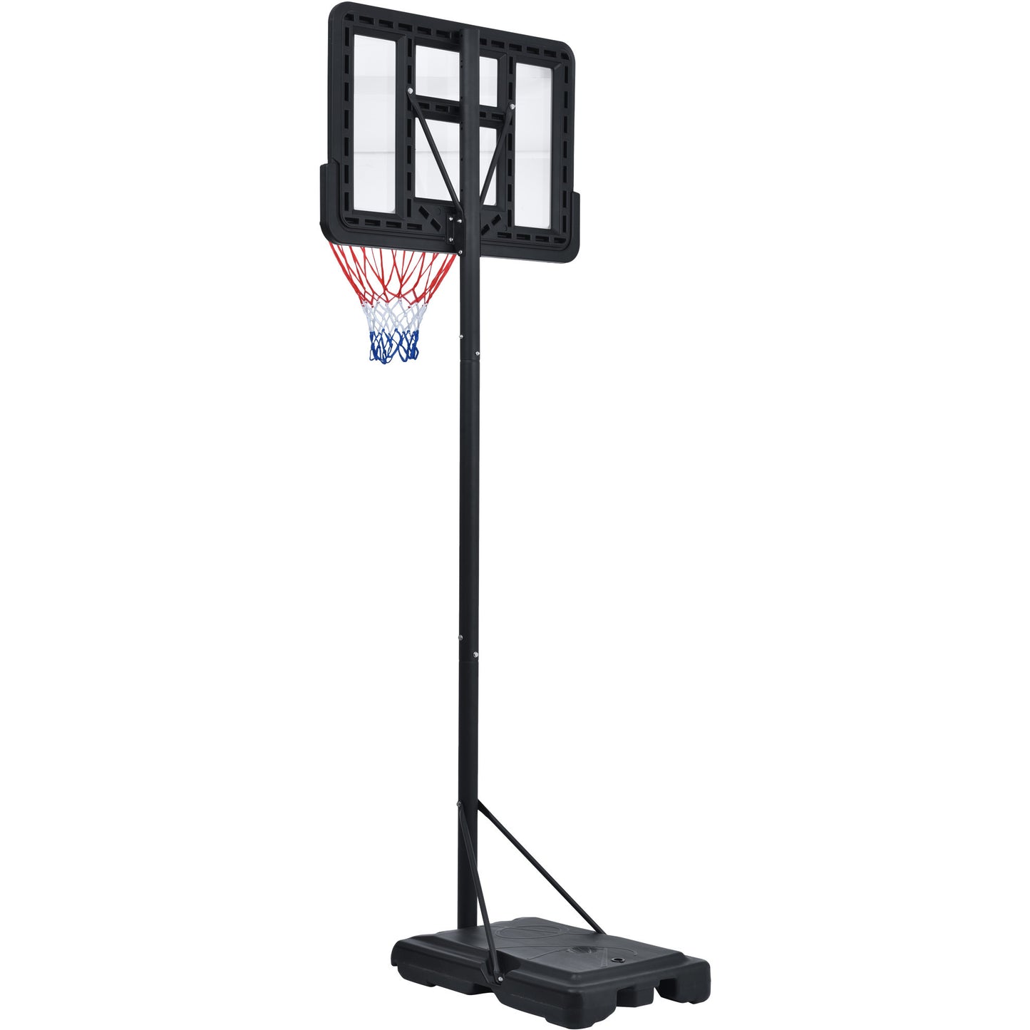 Portable Basketball Hoop Basketball System 4.76-10ft Height Adjustable for Youth Adults LED Basketball Hoop Lights, Colorful lights, Waterproof,Super Bright to Play at Night Outdoors,Good Gift for Kid