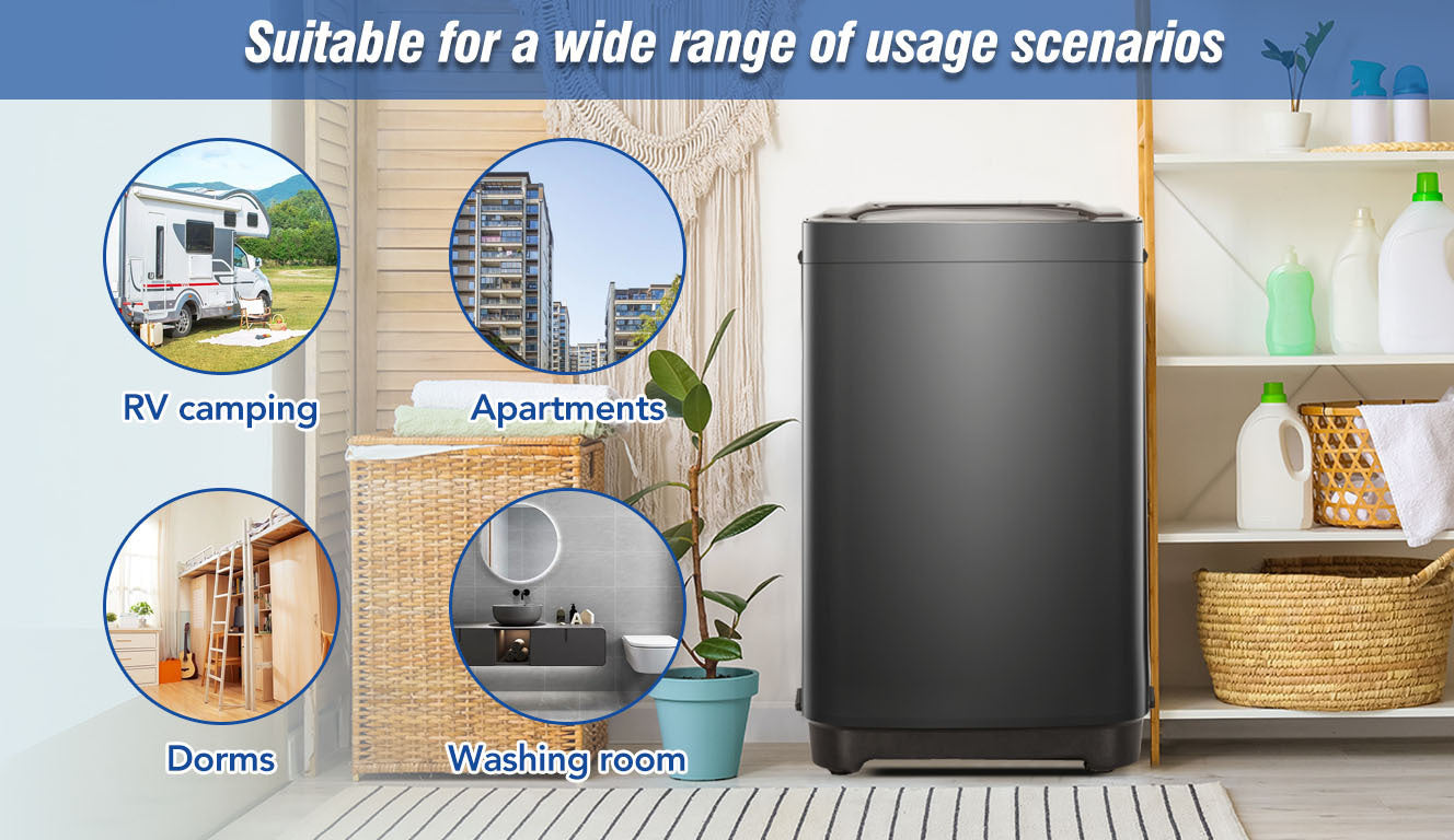 Compact Automatic Home Washer with Versatile Programs