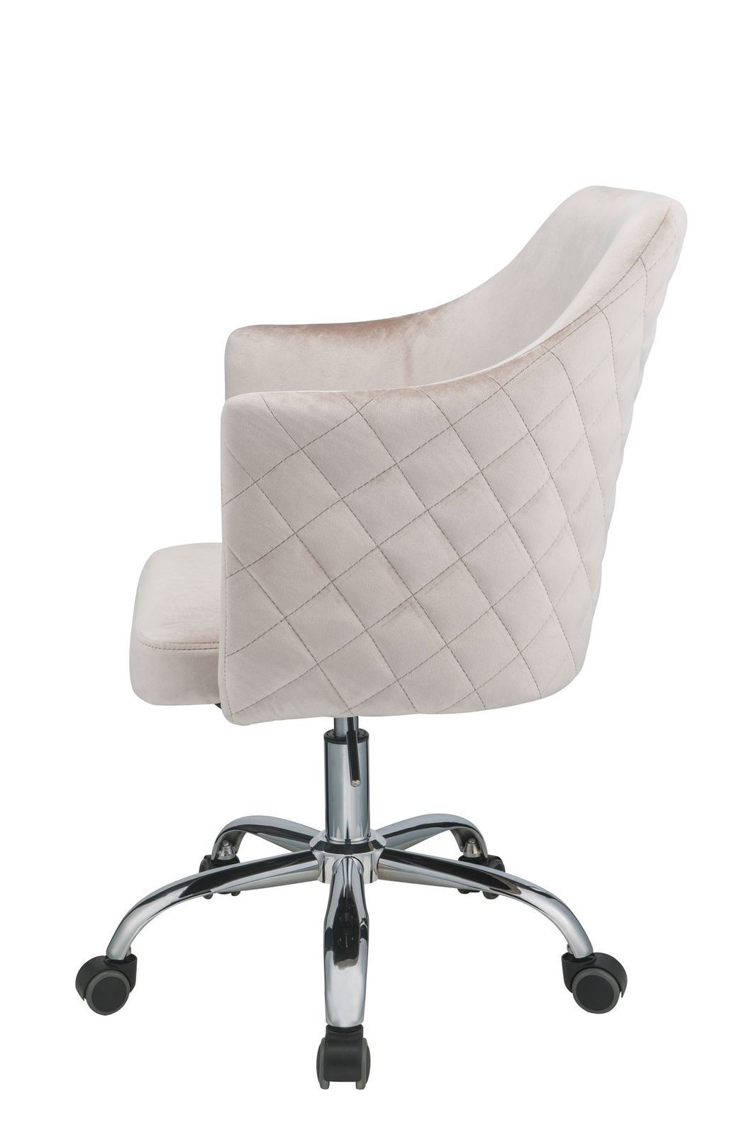 Cosgair Office Chair in Champagne Velvet & Chrome 92506