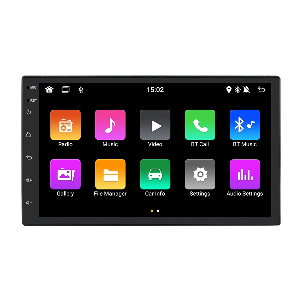 7 inch Double 2Din Touch Screen Car GPS Navigation and Multimedia Player with Android 10 Operating System