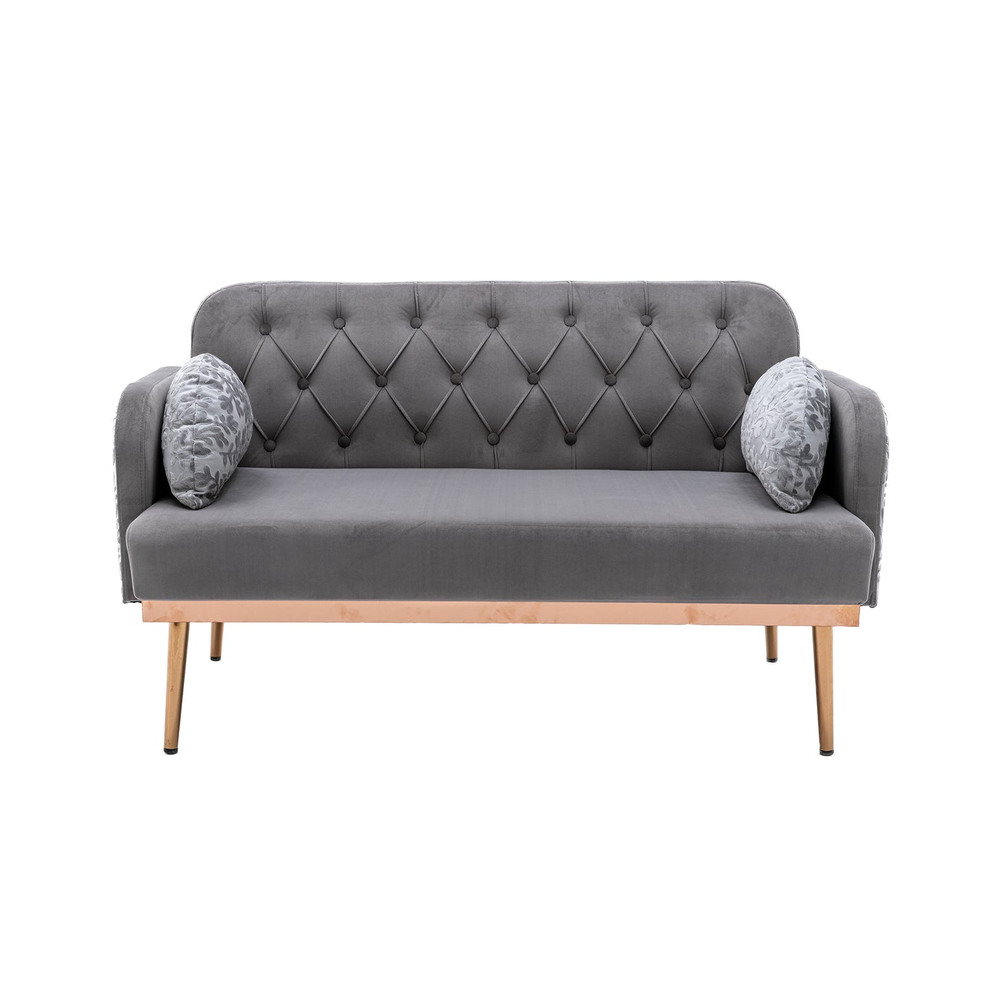 Velvet  Sofa , Accent sofa .loveseat sofa with metal feet