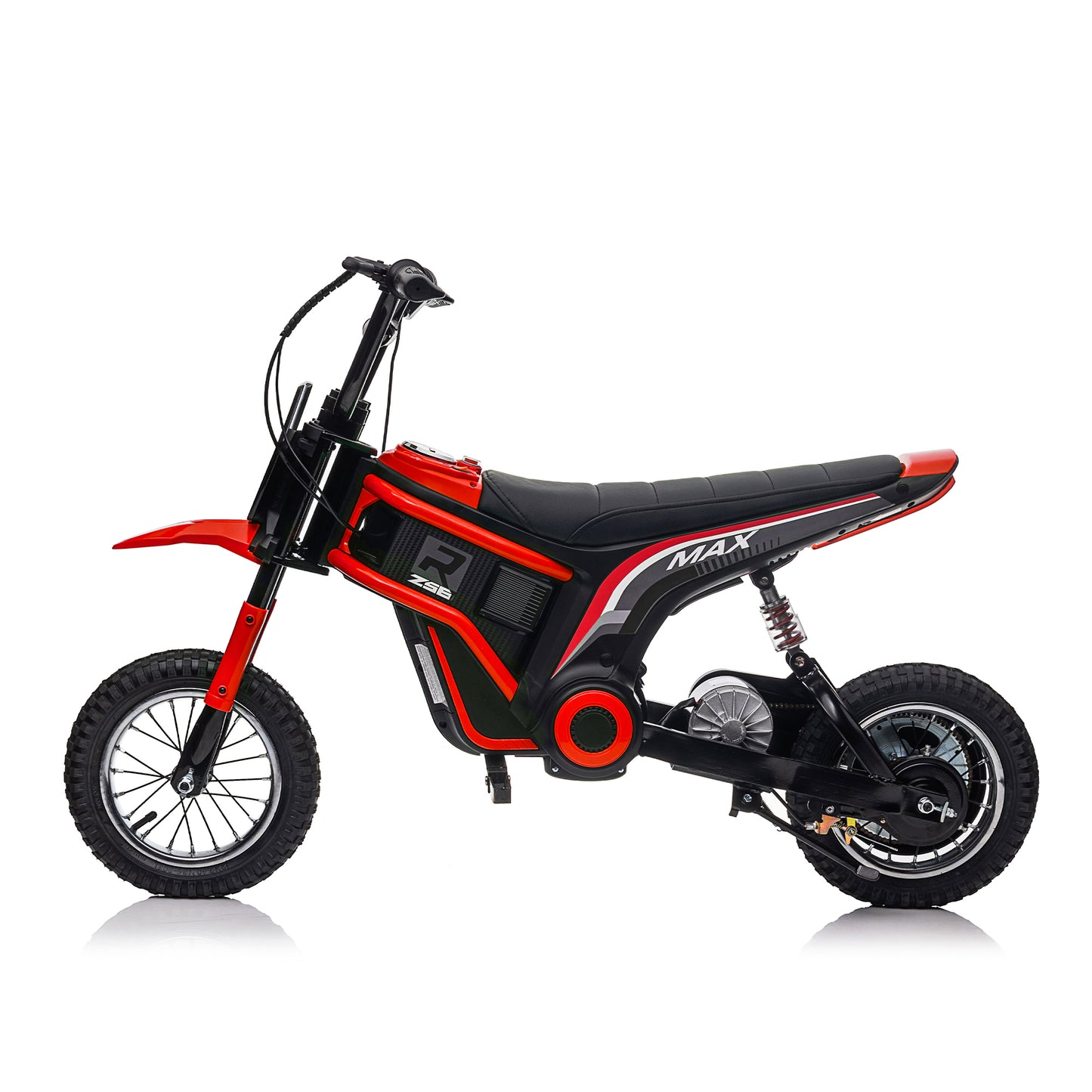 Electric Motocross Motorcycle for Kids - High Speed, Dual Suspension, MP3 Player, Ages 8-12