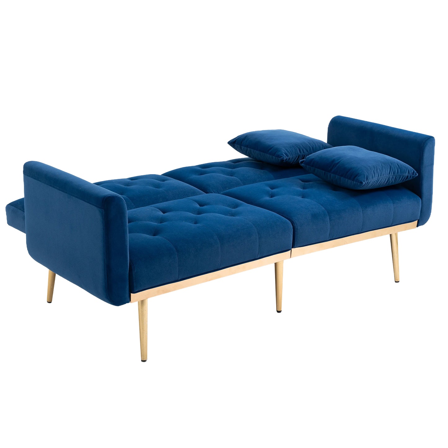 Velvet  Sofa , Accent sofa .loveseat sofa with metal  feet