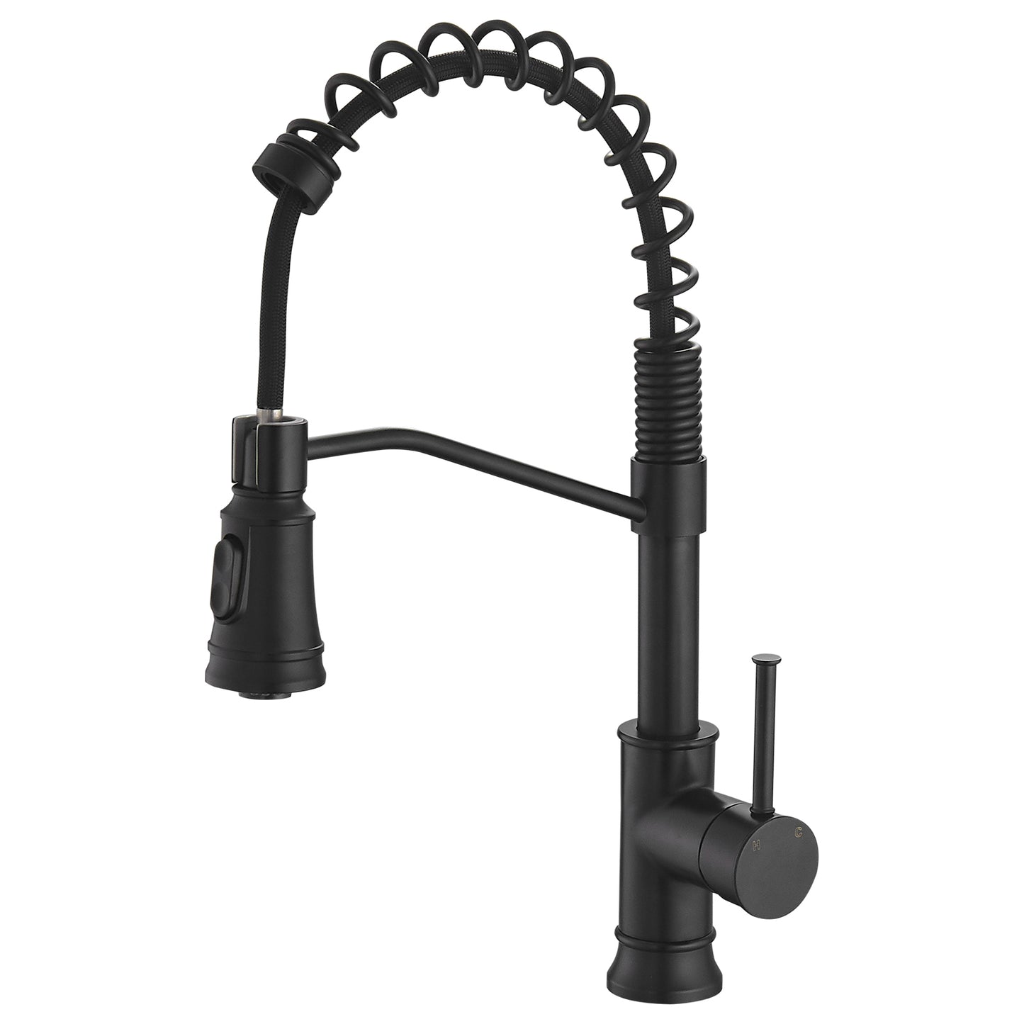 Kitchen Faucet with Pull Out Sprayer Black Stainless Steel Single Handle 
 Kitchen Sink Faucets