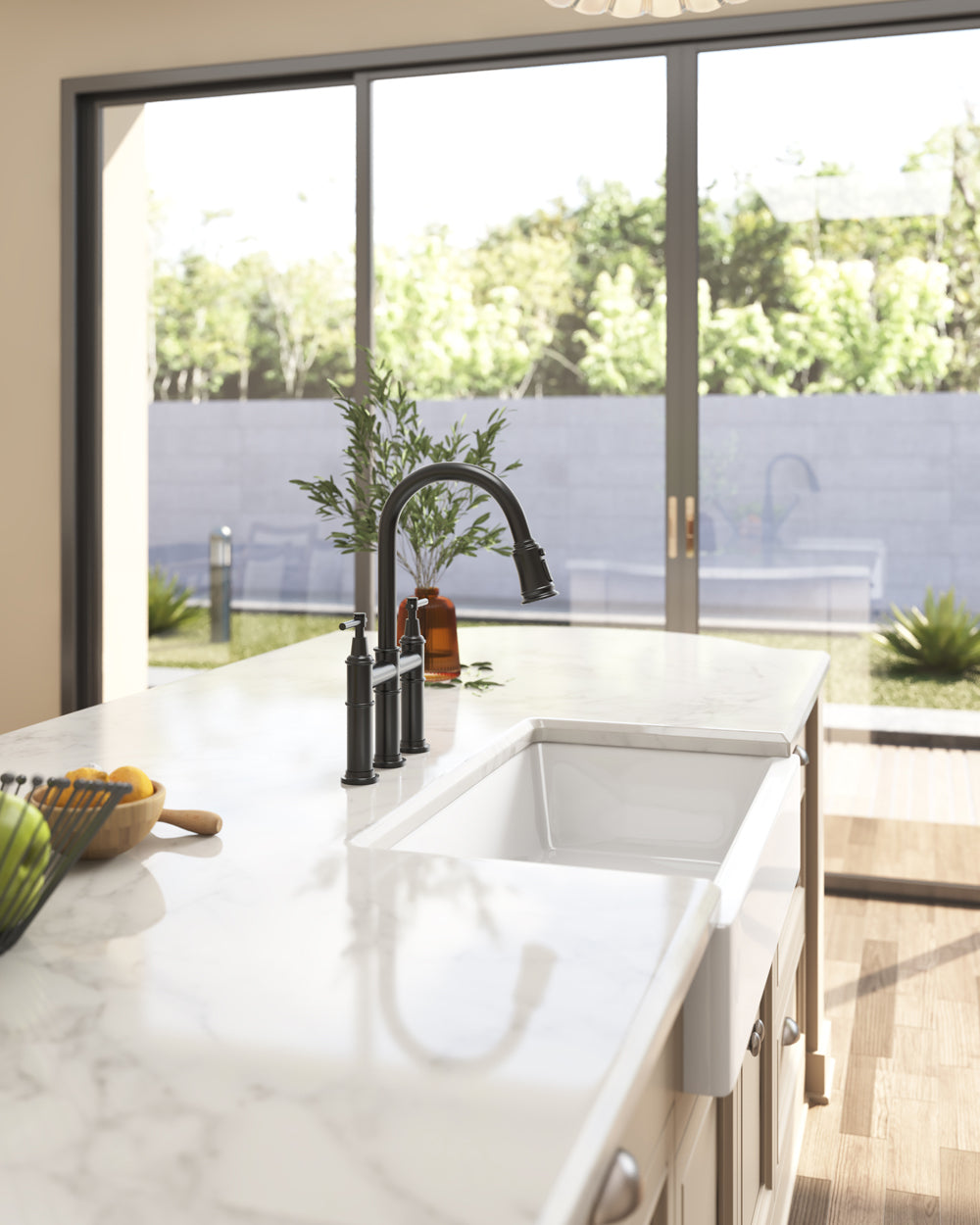 Elegant 37 White Farmhouse Kitchen Sink with Single Bowl Design