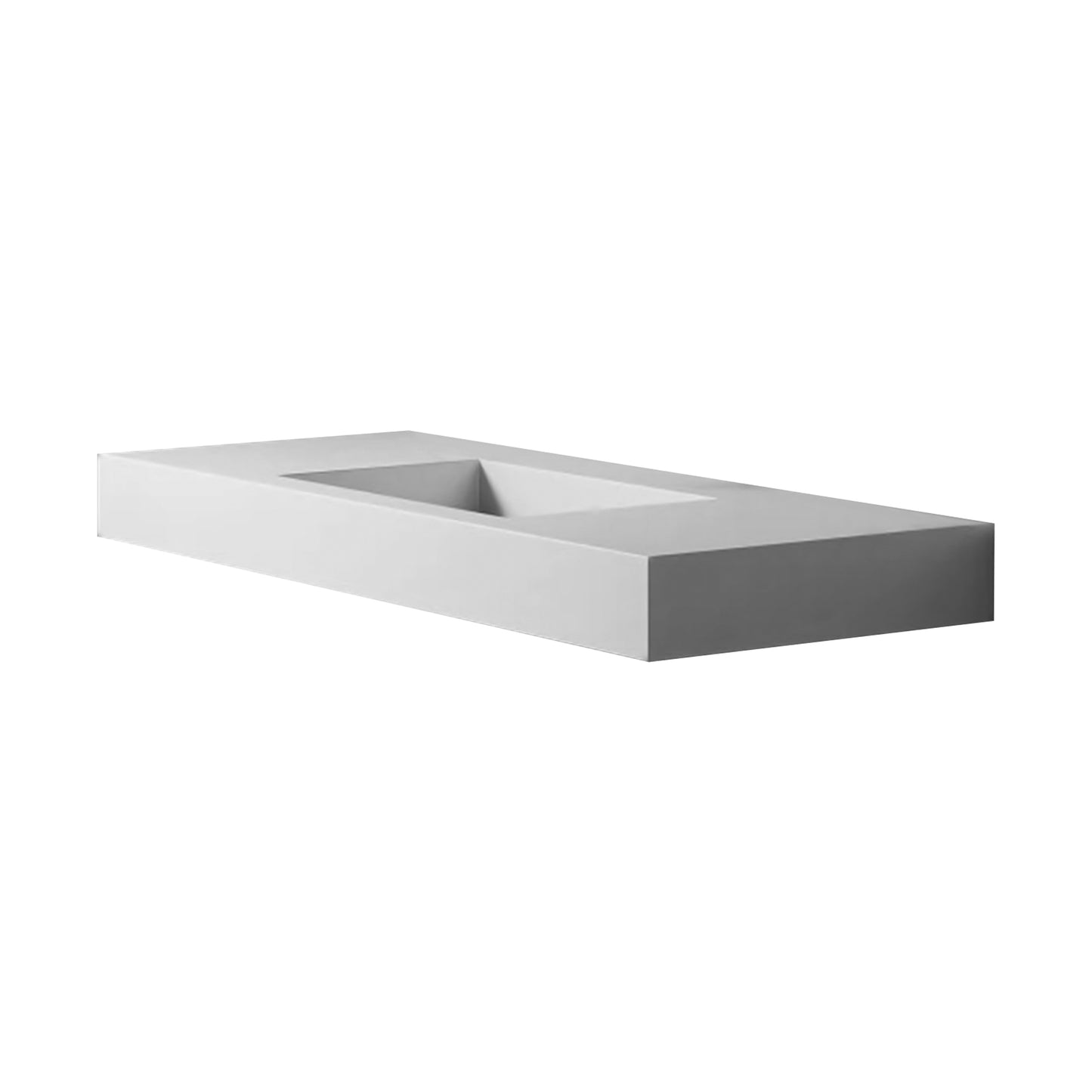 48inch Solid surface single basin with mounting screw