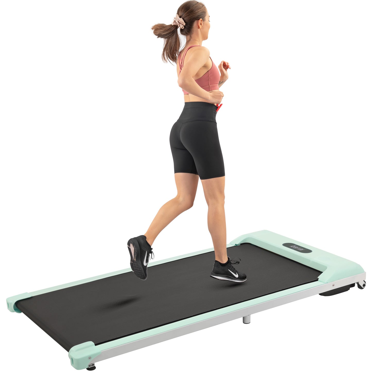 2 in 1 Under Desk Electric Treadmill 2.5HP, with Bluetooth APP and speaker, Remote Control, Display, Walking Jogging Running Machine Fitness Equipment for Home Gym Office