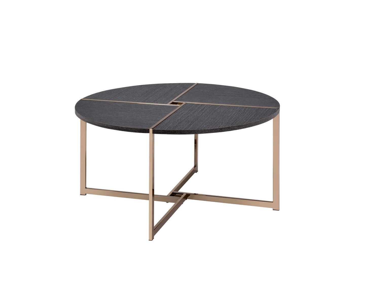 Bromia Coffee Table - Elegant Black & Champagne 83005