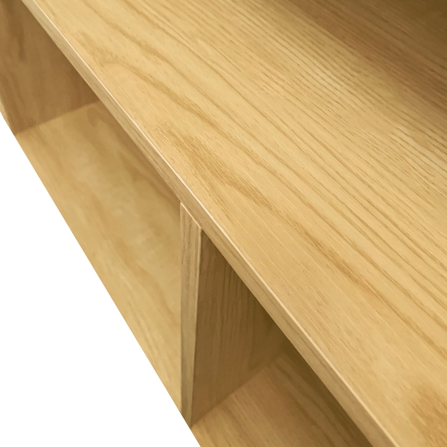 Modern Oak L-Shaped Corner Desk with Plentiful Storage Options