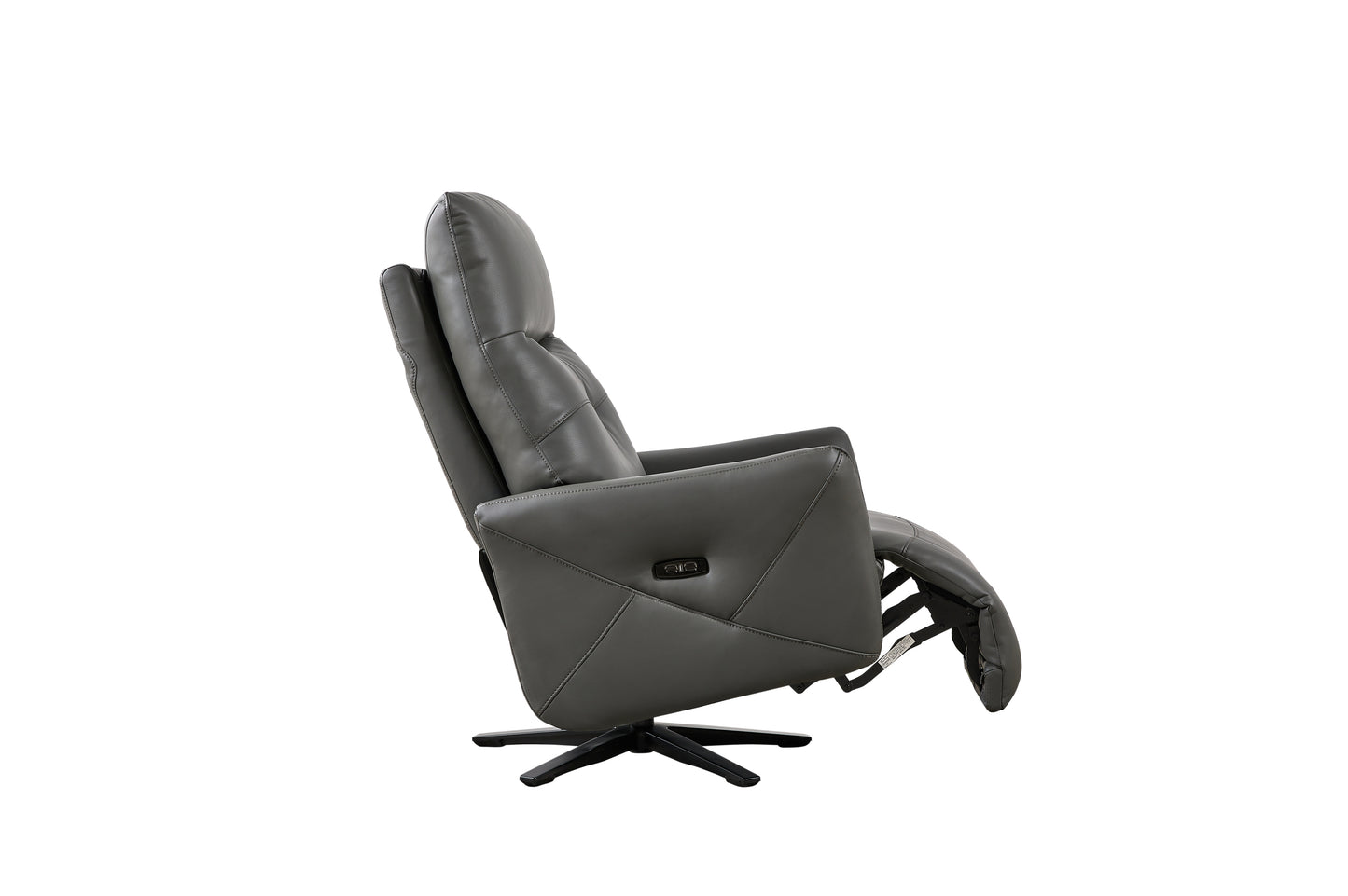 Adjustable Headrest Swivel Recliner Chair with USB Charge Port