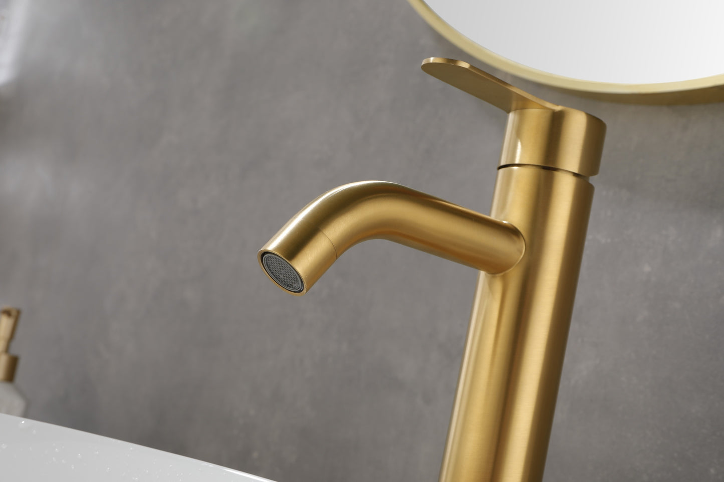 Elegant Gold Stainless Steel Bathroom Sink Faucet for Modern RVs and Vanities