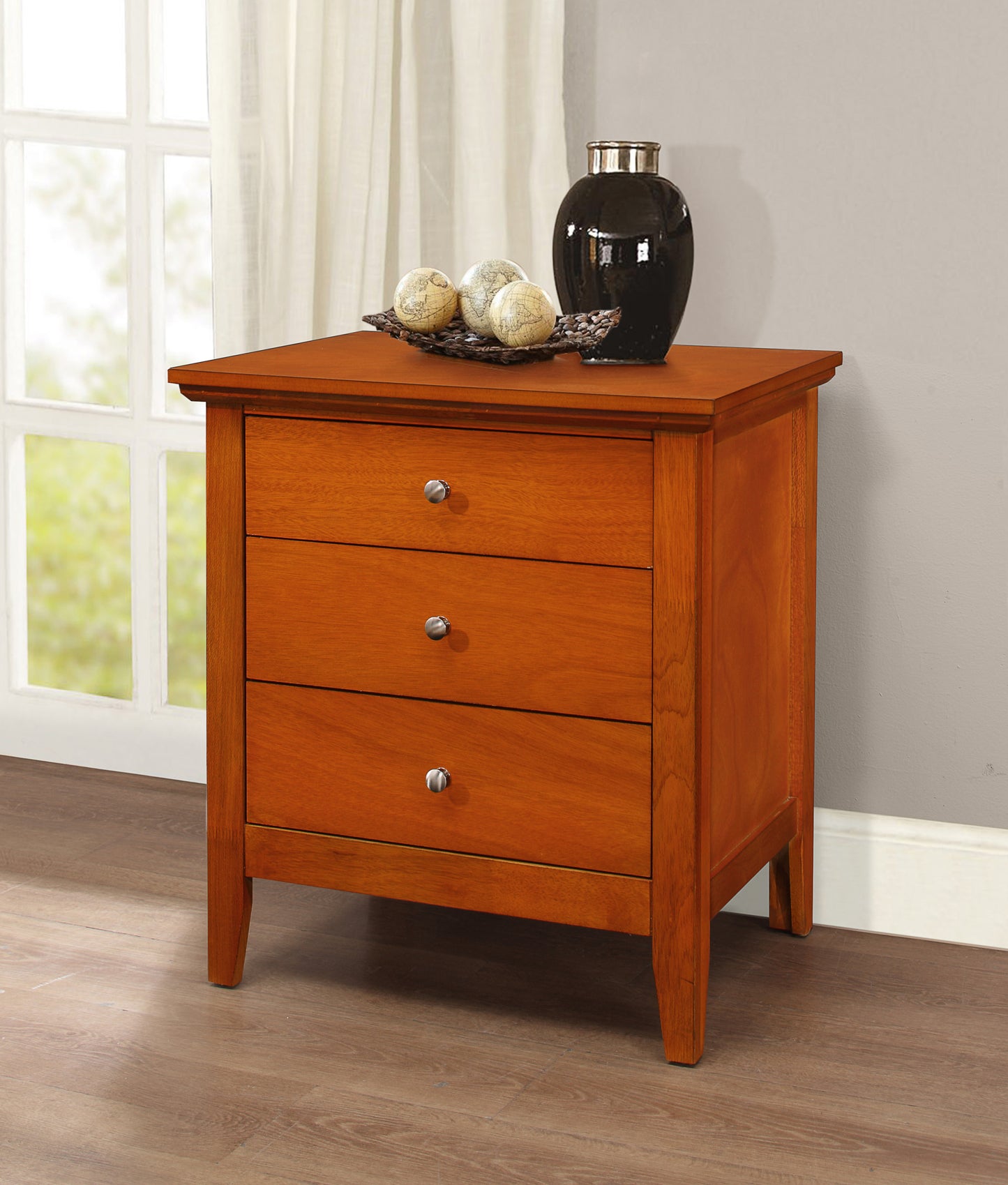 Hammond G5460-N 3 Drawer Nightstand , Oak