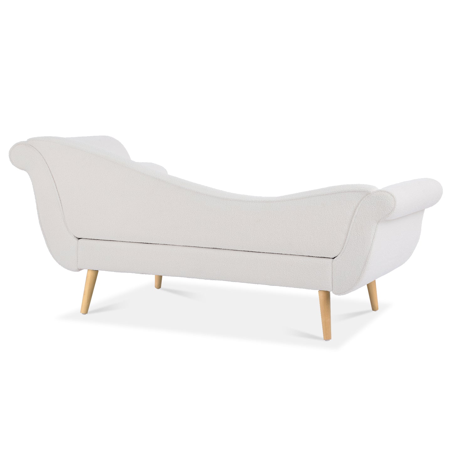 Chaise Lounge with Scroll Arms