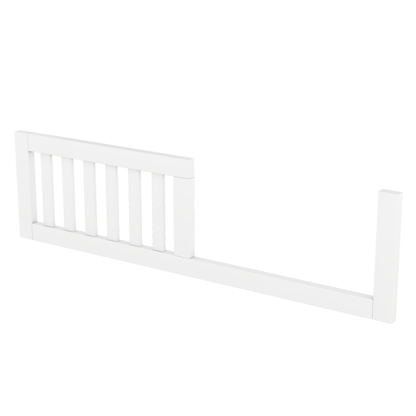 Convertible Crib/Full Size Bed with Changing Table, White