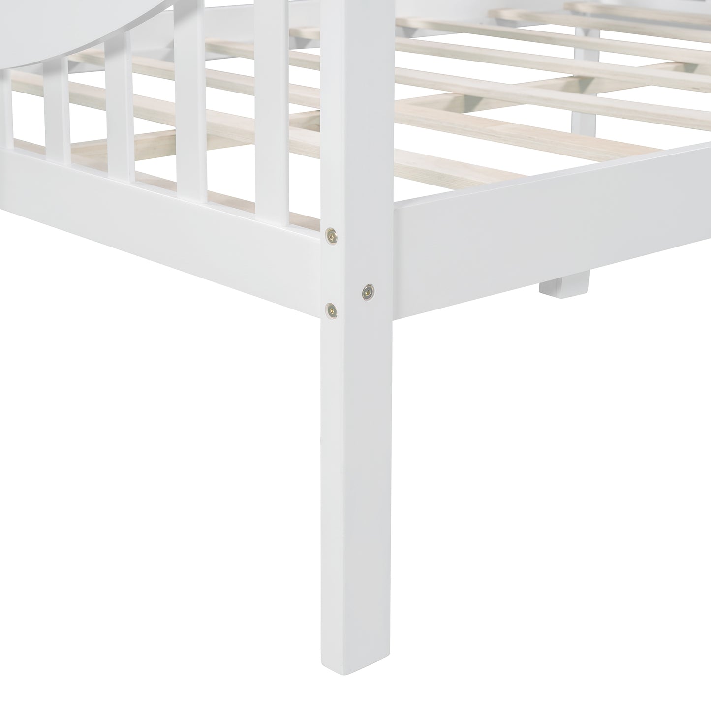 Full size Daybed, Wood Slat Support, White