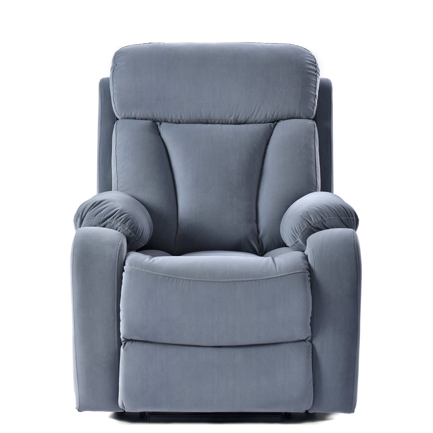 Comfort Plus Power Lift Chair Recliner with Adjustable Remote Control - Light Blue Australia Cashmere Fabric