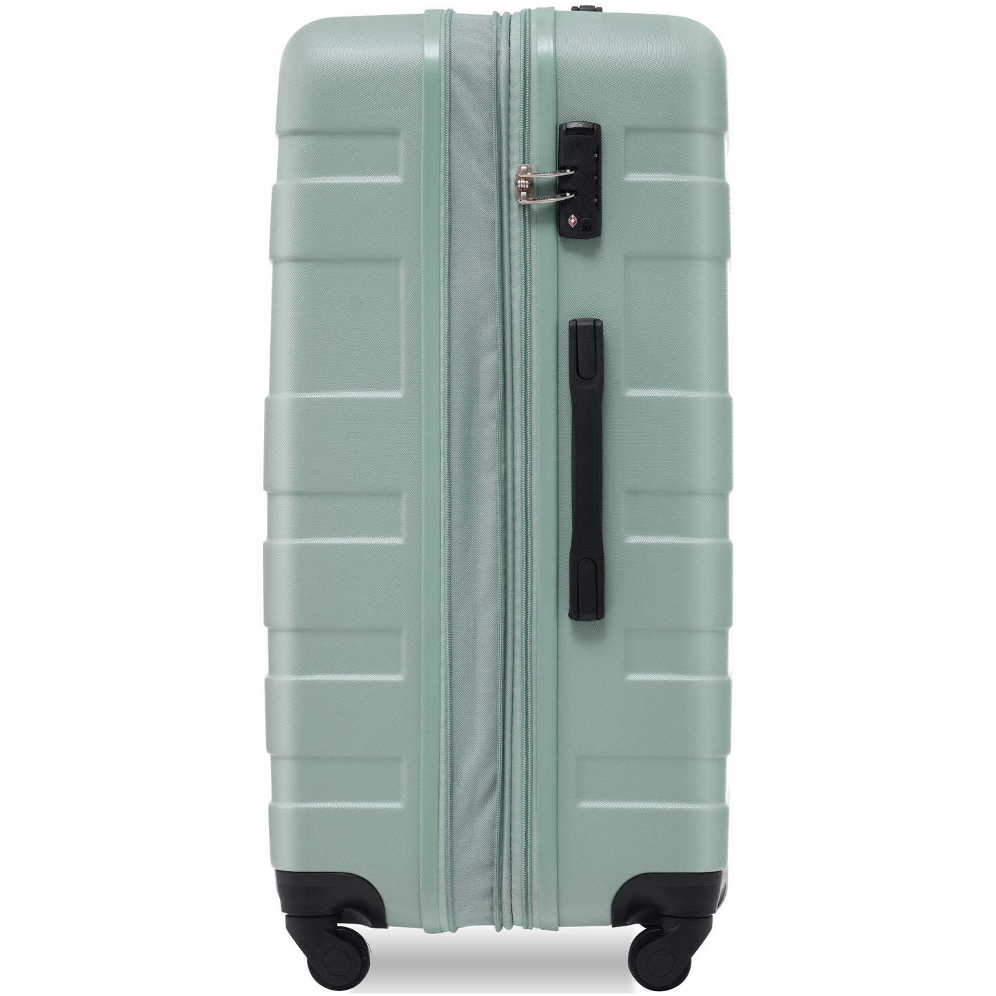 Luggage Sets New Model Expandable ABS Hardshell 3pcs Clearance Luggage Hardside Lightweight Durable Suitcase sets Spinner Wheels Suitcase with TSA Lock 20''24''28''( Green)