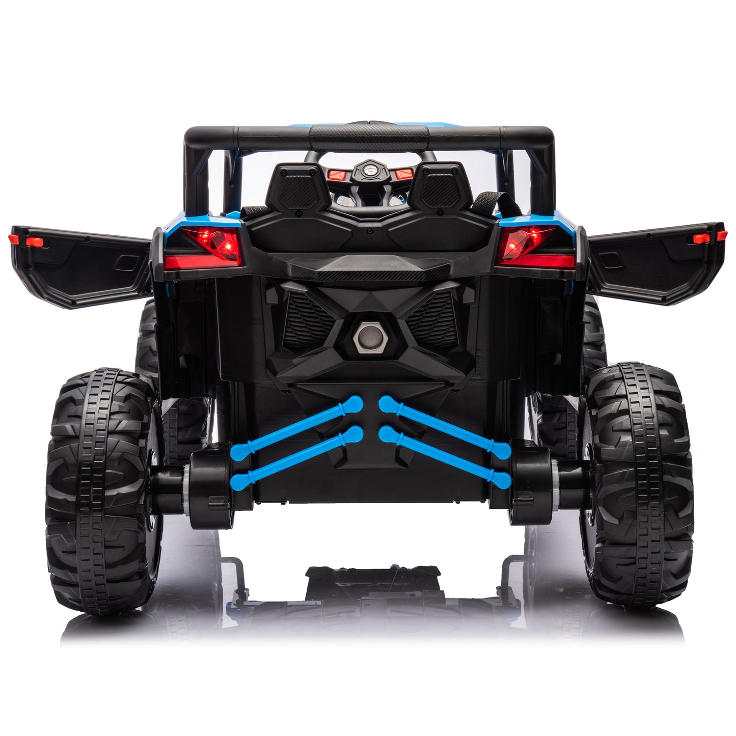 12V Ride On Car with Remote Control,UTV ride on for kid,3-Point Safety Harness, Music Player (USB Port/Volume Knob/Battery Indicator), LED Lights, High-Low Speed Switch - Off-Road Adventure for Kids