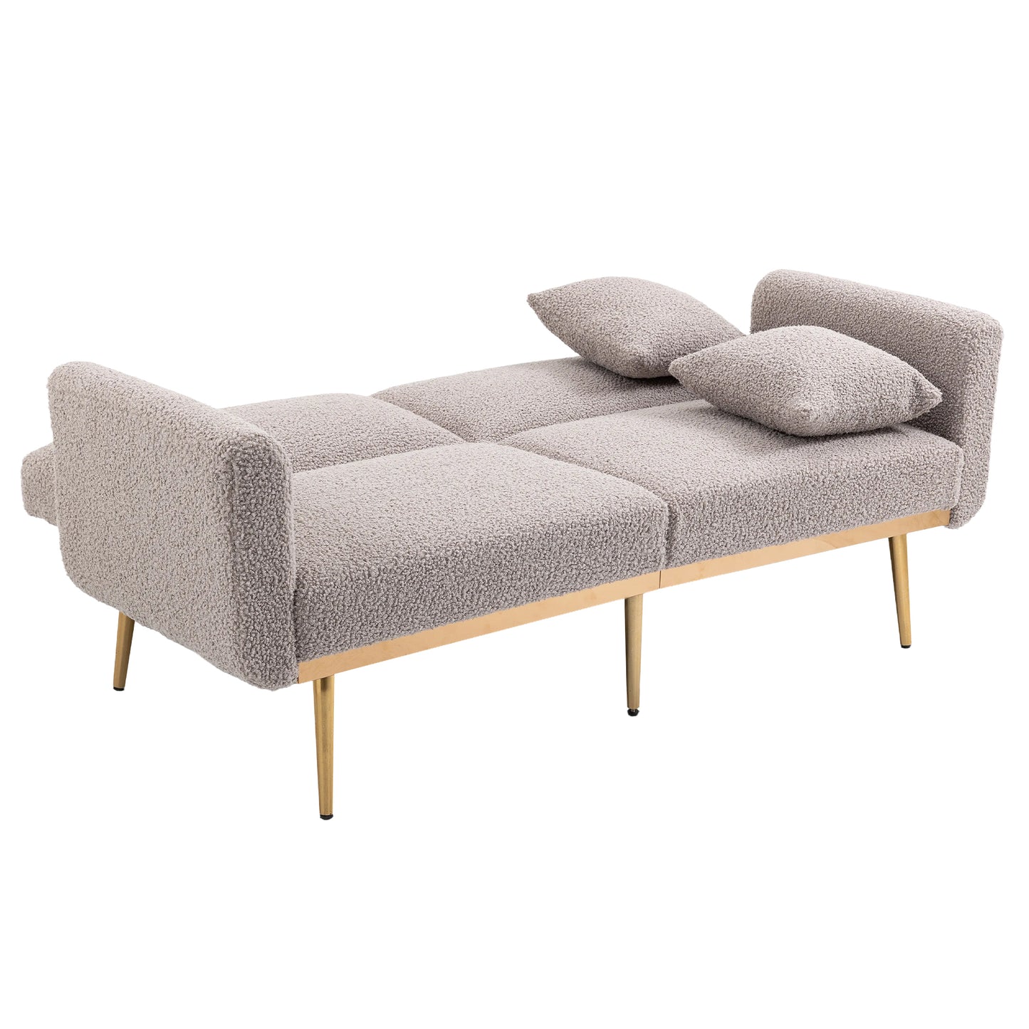 Velvet  Sofa , Accent sofa .loveseat sofa with metal  feet