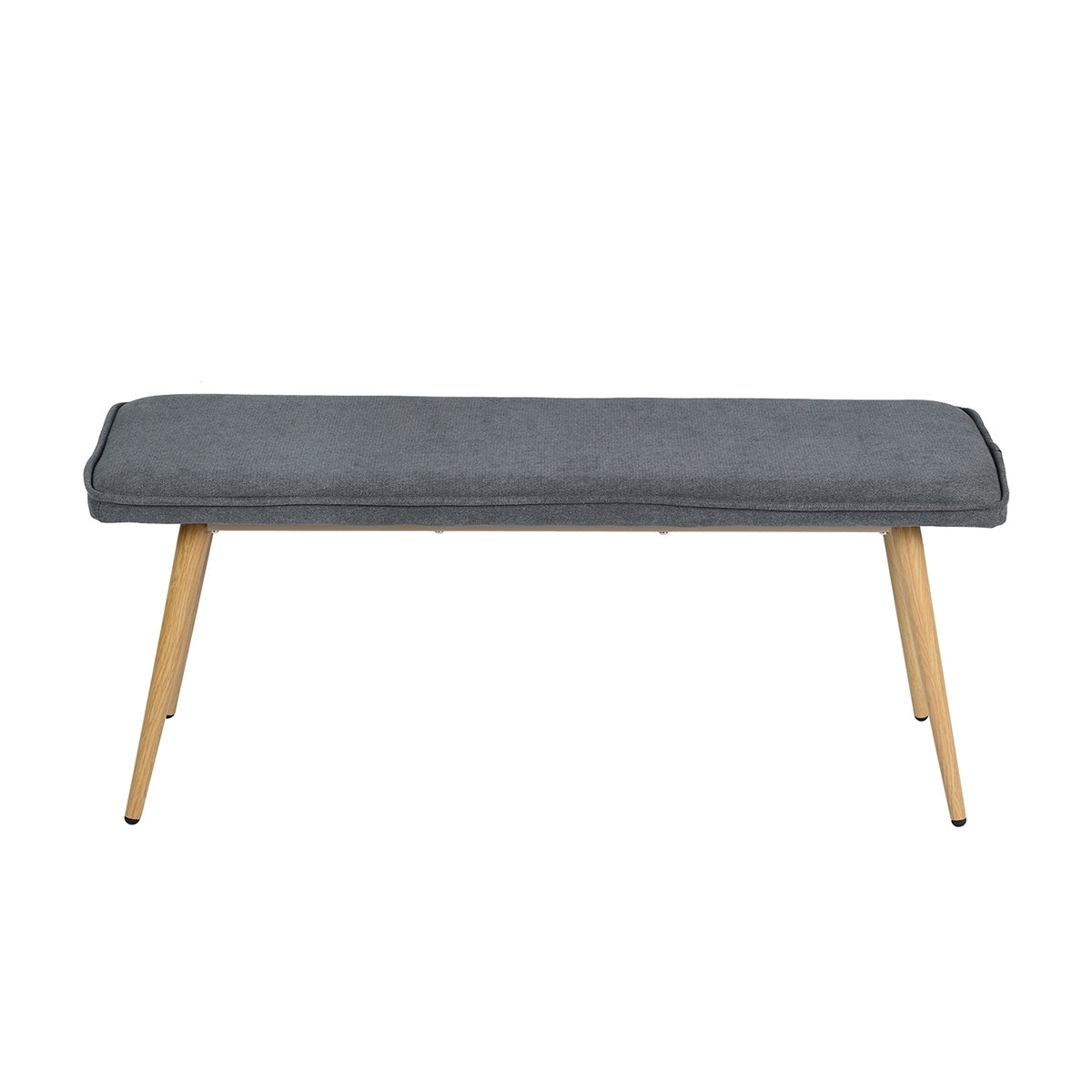 45.3" Dining Room Bench with Metal Legs - CHARCOAL