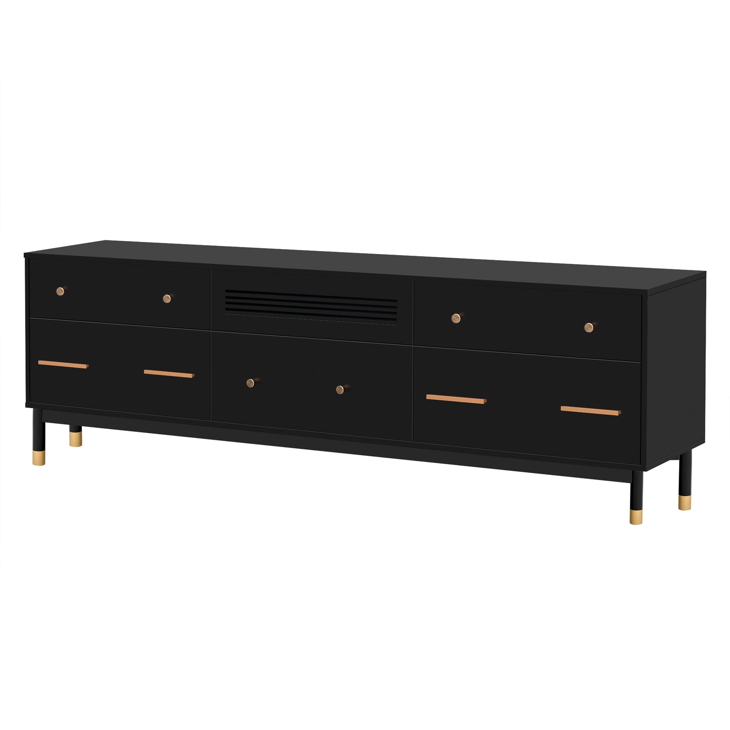 Modern TV Stand with Storage for 75+ Inch TV, Entertainment Center Console Cabinet