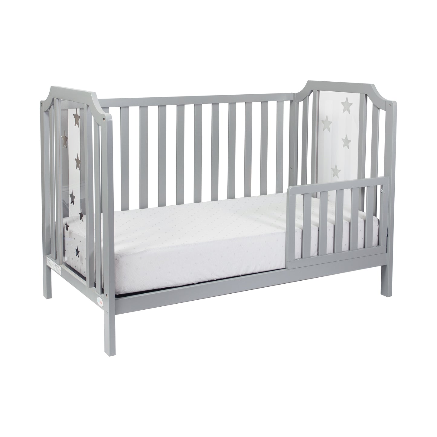 Celeste 3-in-1 Convertible Island Crib Light Gray