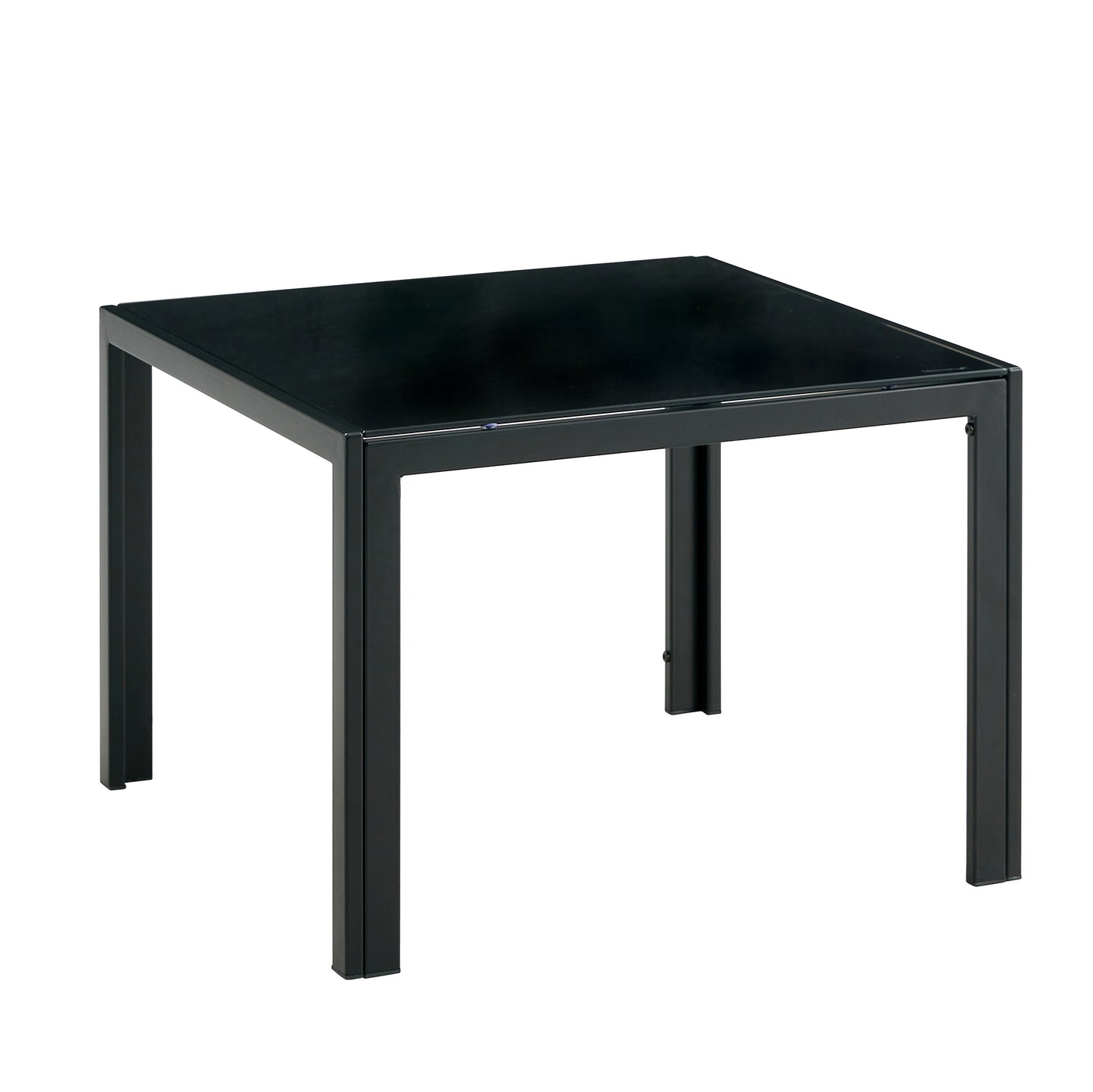 Black Nesting Coffee Table Set with Tempered Glass Finish for Modern Living Rooms