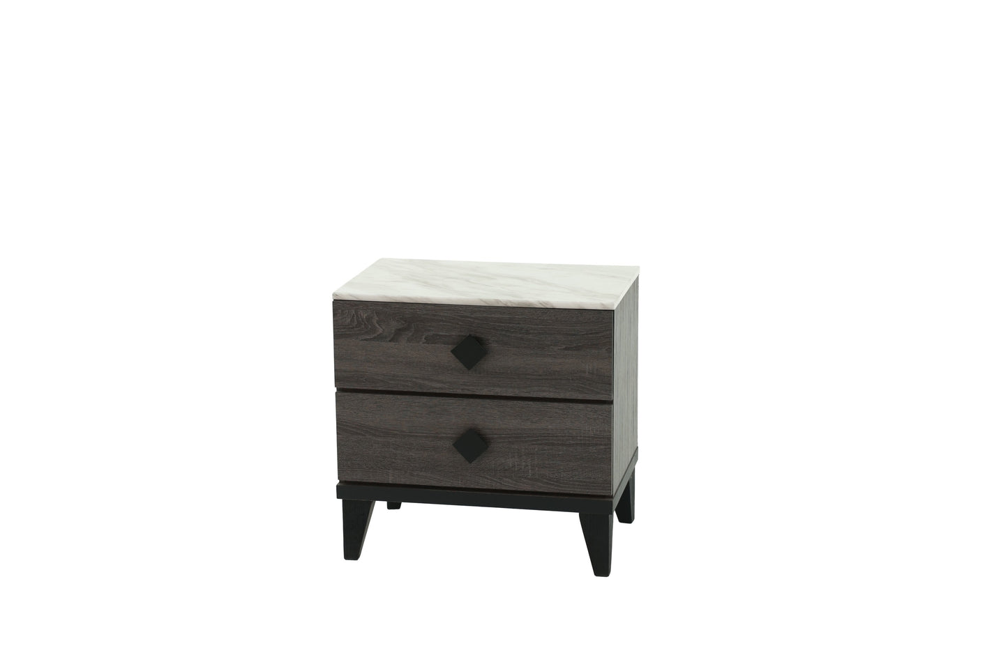 NIGHTSTAND in Dark Gray Oak (Rustic Accents)