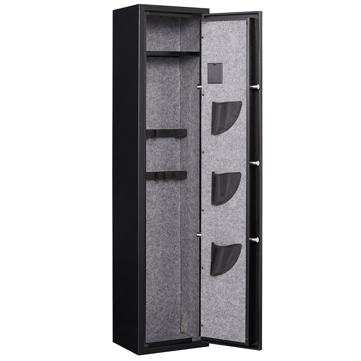 Secure 5-Gun Safe with Quick Access Electronic Keypad Rifle Gun and Pistol Storage