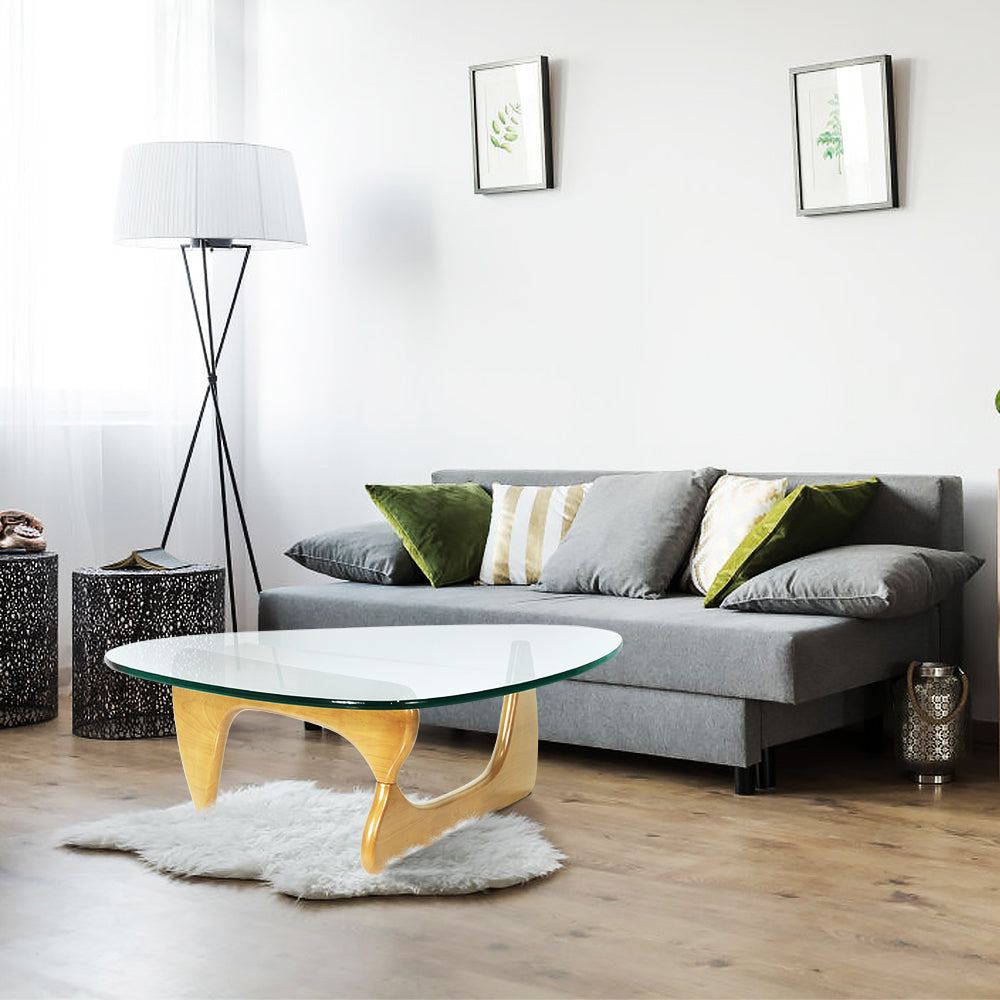 Triangle Coffee Table - Contemporary Solid Wood Design