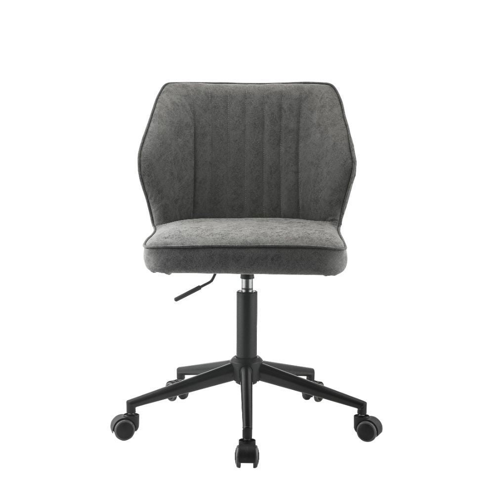 Pakuna Office Chair, Vintage Gray PU & Black 92942