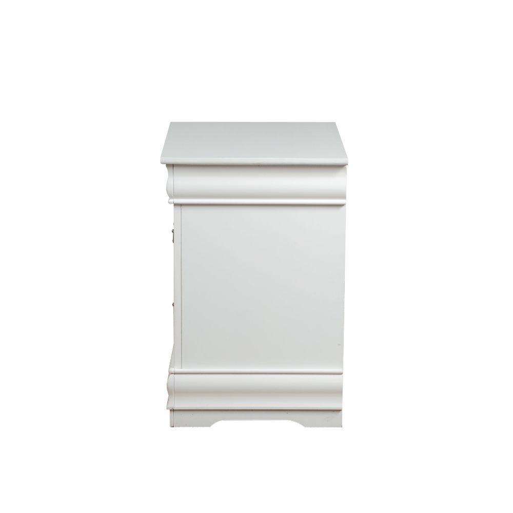 Louis Philippe Nightstand in White