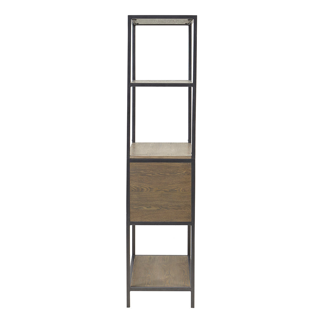 3-Shelf Bookcase with Storage Cabinet