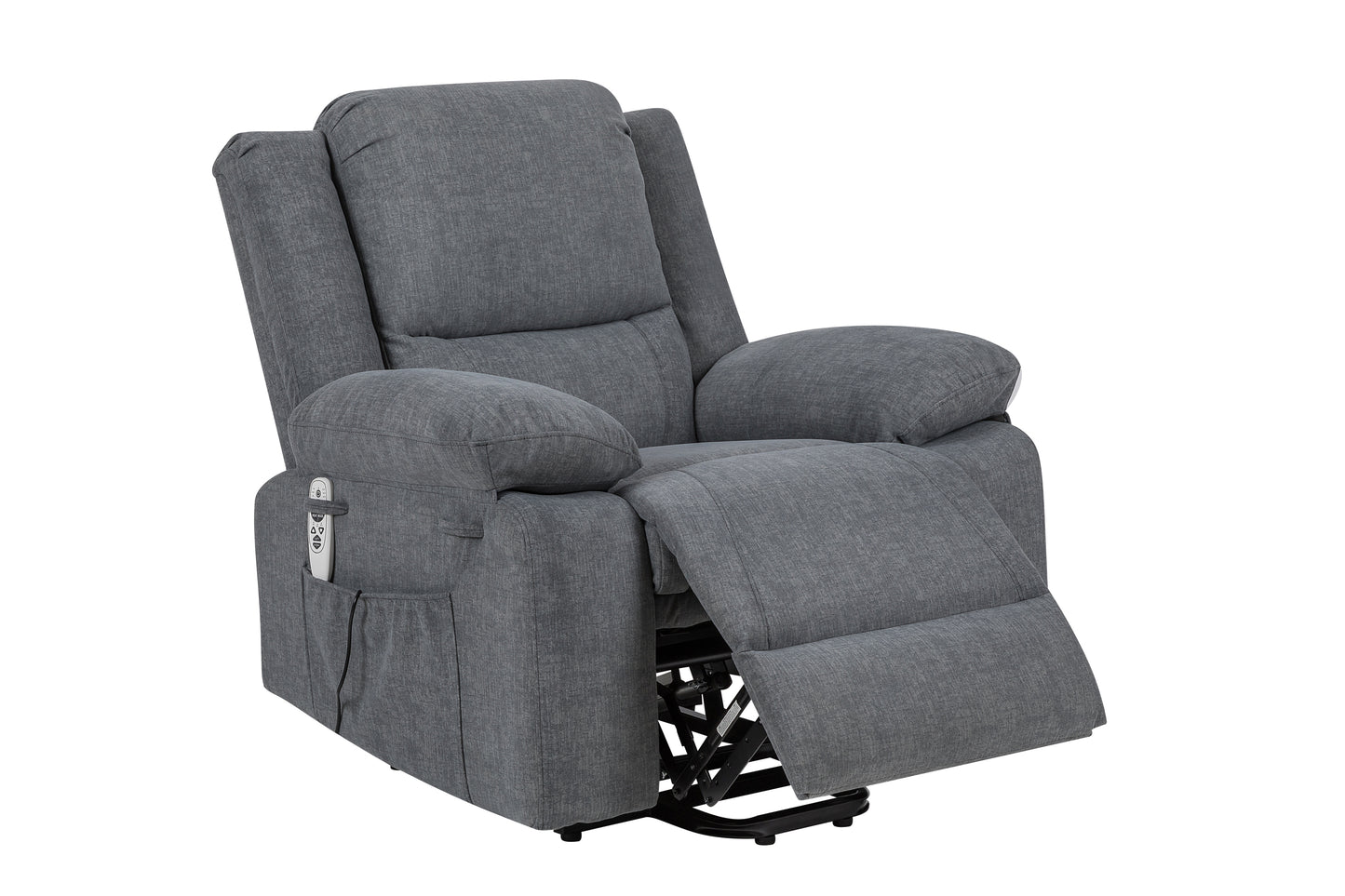 Electric Power Recliner Chair With Massage, Lumbar Heating, and Multi-function Lift, Adjustable Angle and Side Pocket