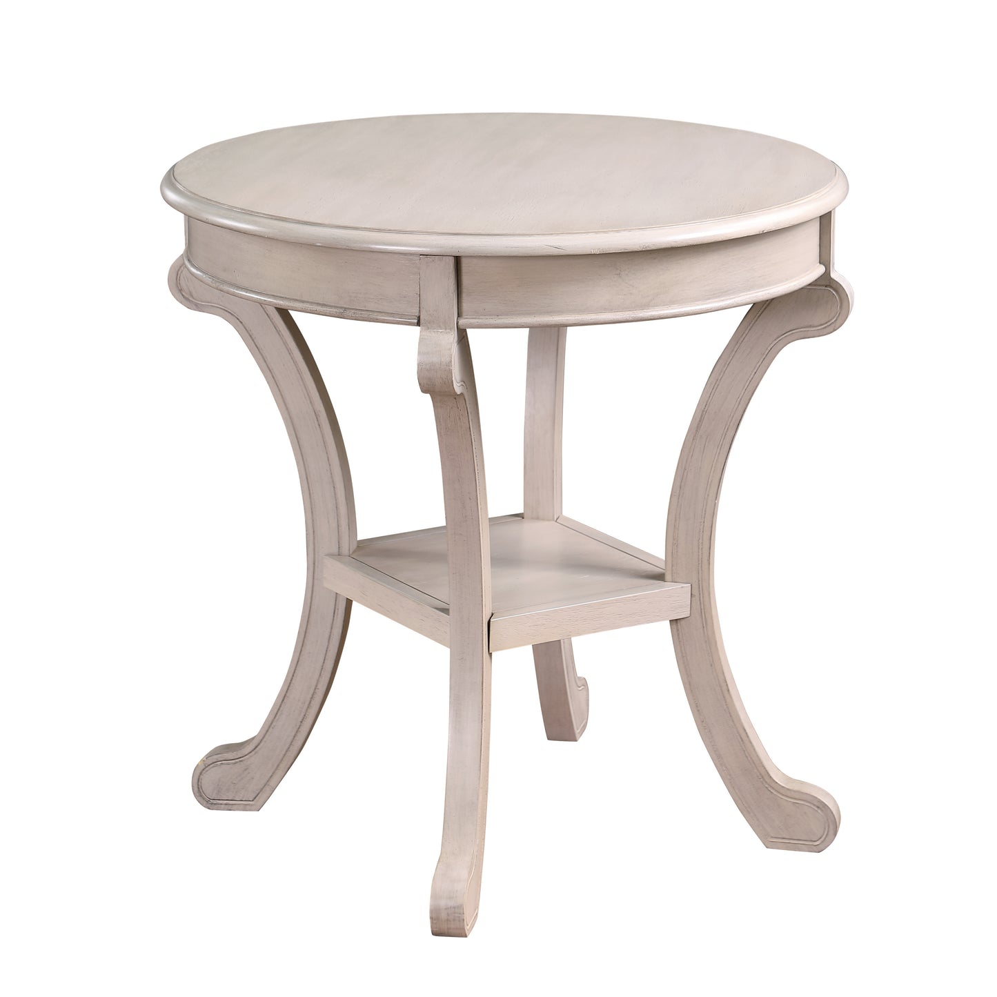 Vermont Accent Table, Antique Cream