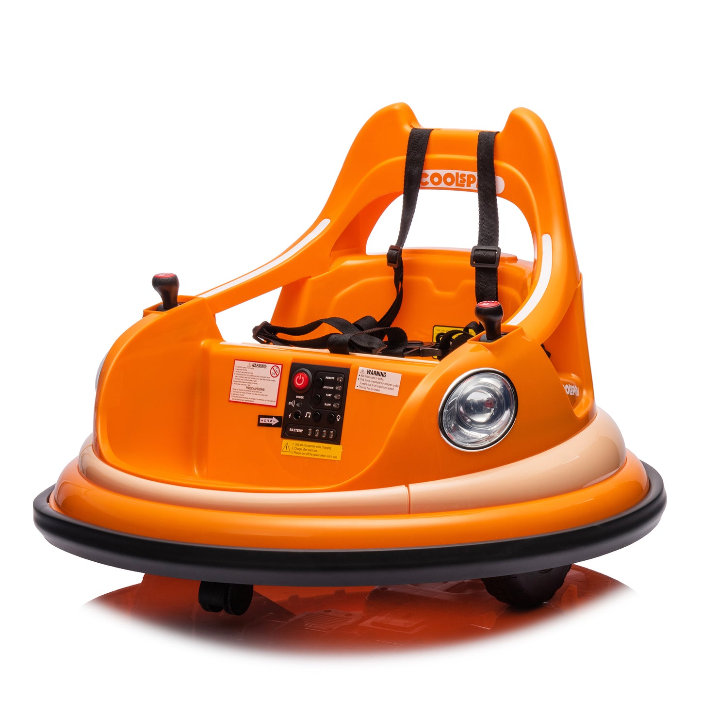 12V Ride-On Bumper Car for Kids with Remote Control and Safety Features