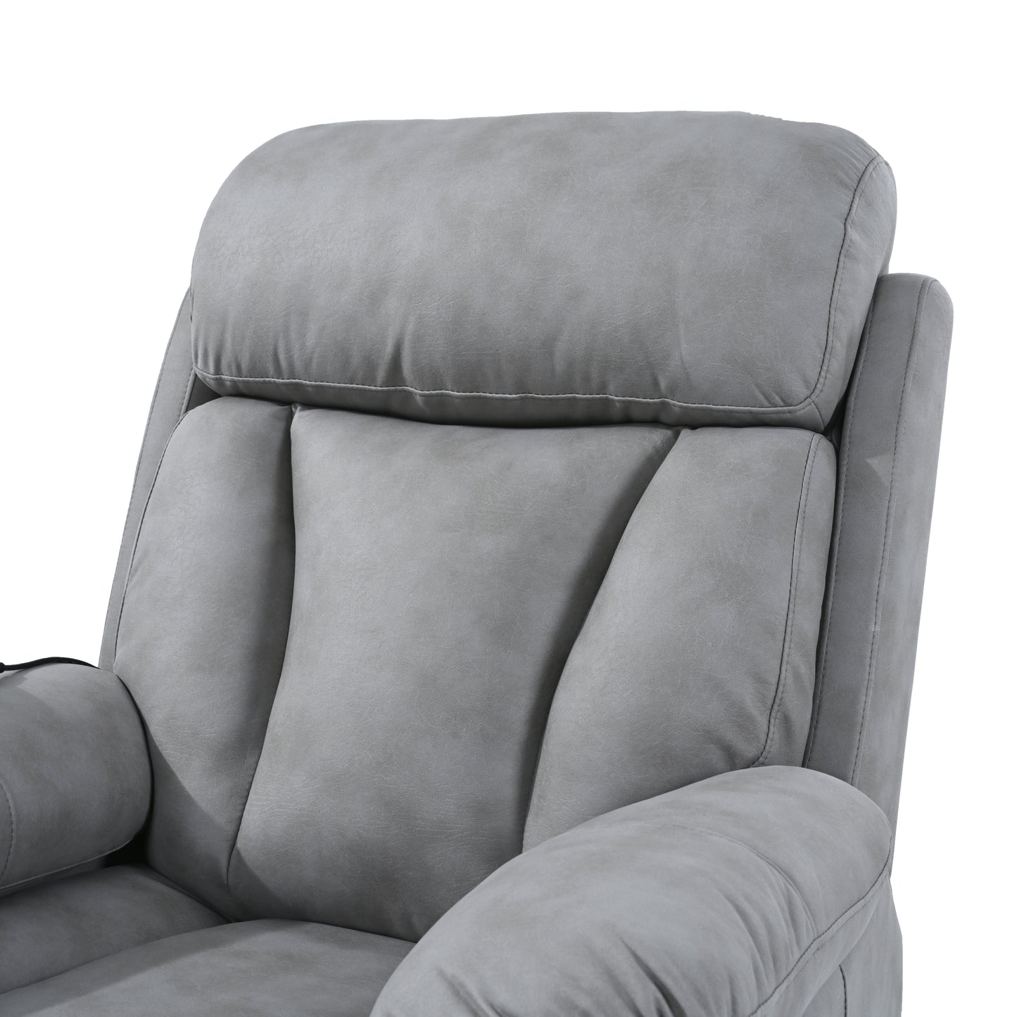 Elderly-Friendly Light Gray Electric Power Lift Recliner Chair