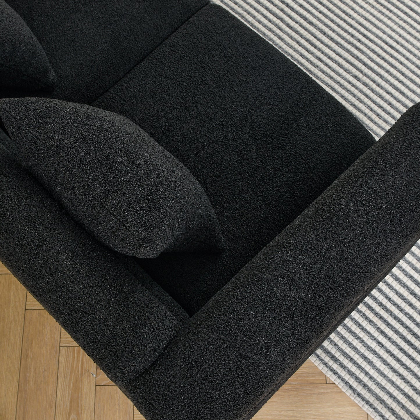 Black Teddy 3+3 Combination Sofa