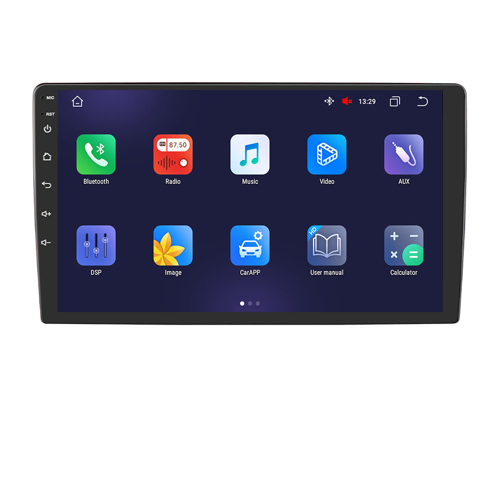 9 Touchscreen Android 12 Octa Core Car GPS Navigation Stereo with QLED Display