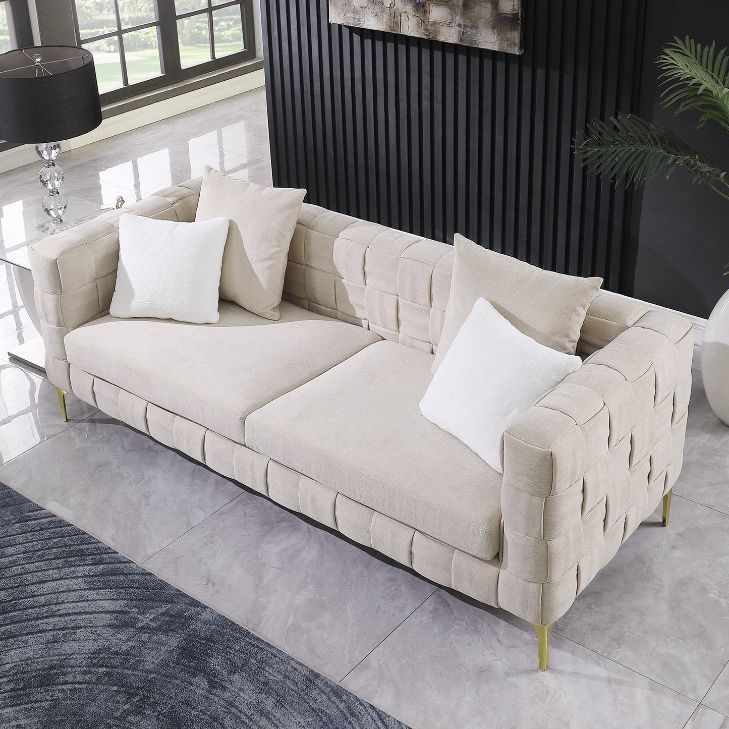 Deepth 35",  length 85"  weave sofa,weave sofa ,contemporary new concept sofa.handcrafted weave sofa