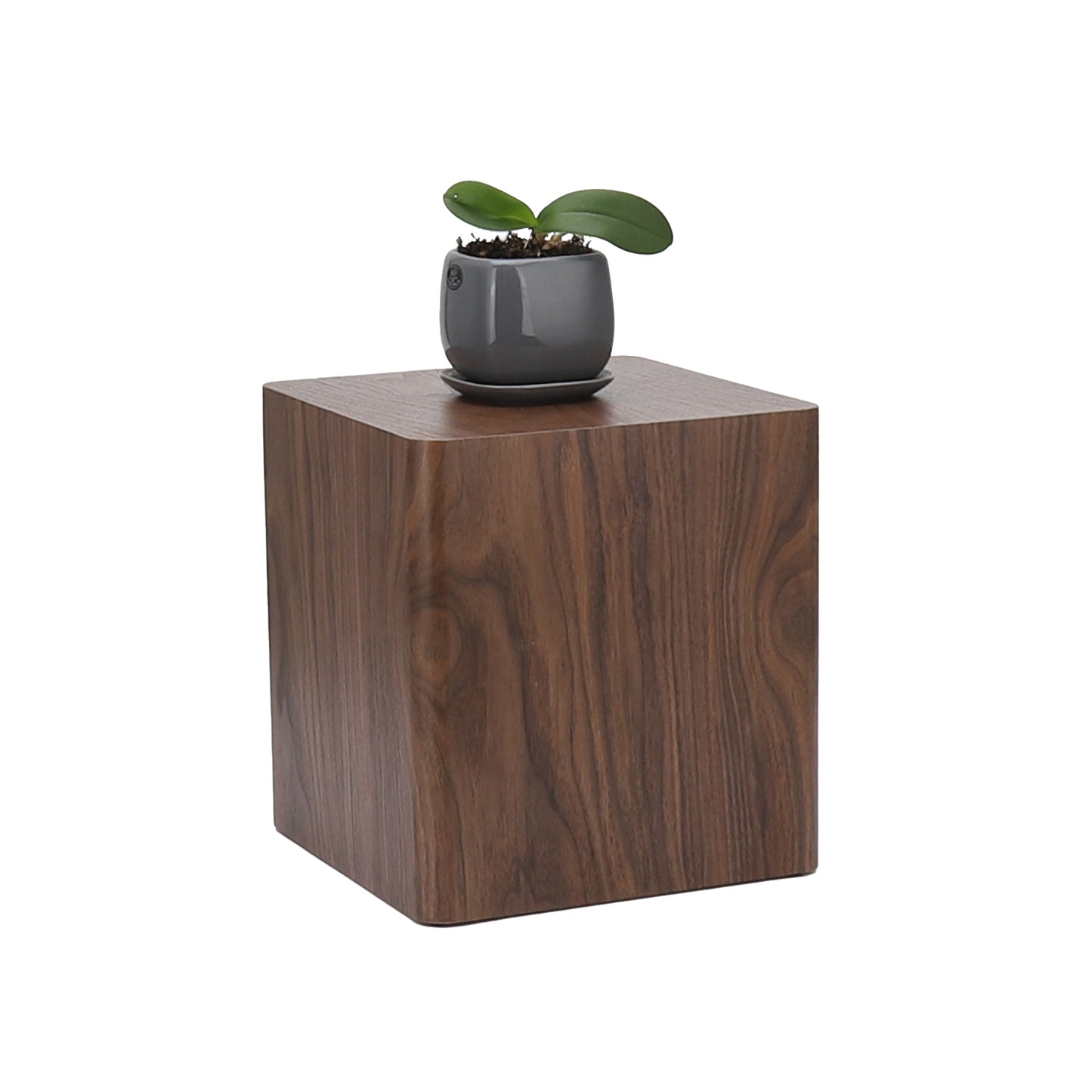 Elegant Walnut MDF Nesting Tables Set of 2 for Living Room, Office, Bedroom