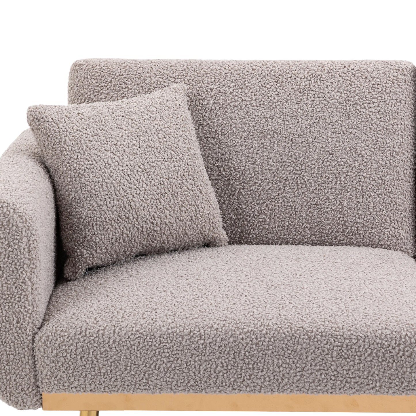 Velvet  Sofa , Accent sofa .loveseat sofa with metal  feet