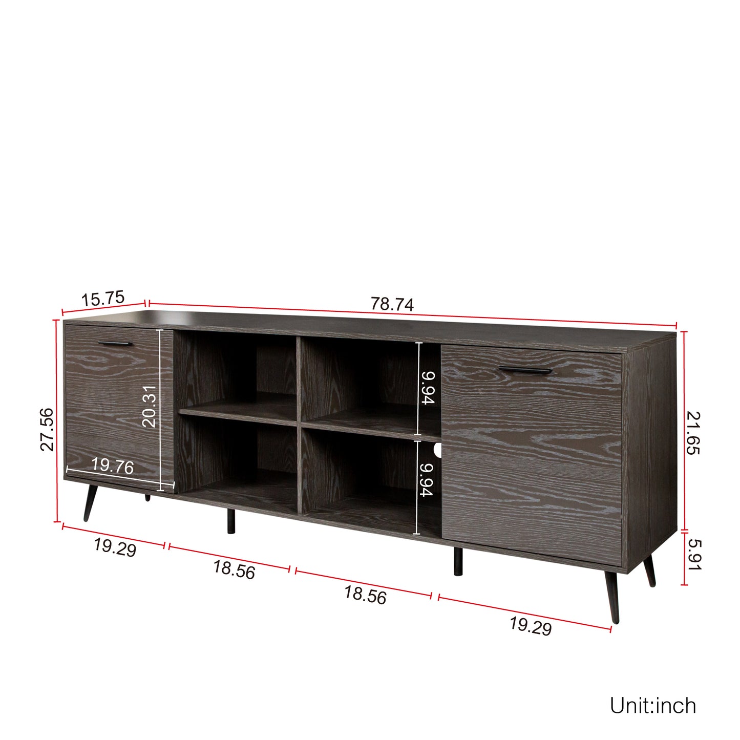 Modern Adjustable TV Stand with Stylish Storage Options