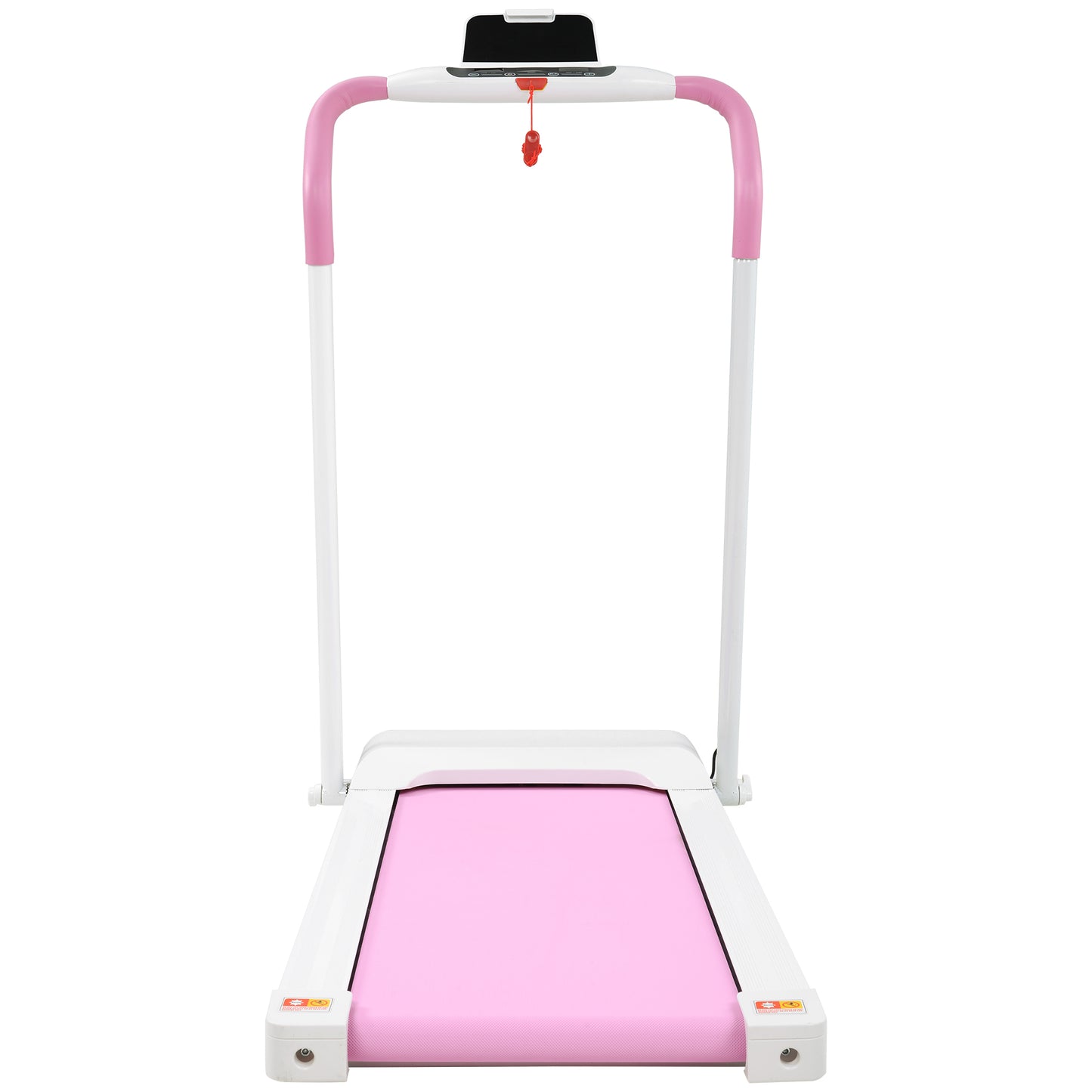 FYC Treadmill Folding Treadmill for Home Portable Electric Motorized Treadmill Running Exercise Machine Compact Treadmill for Home Gym Fitness Workout Walking, No Installation Required, White&Pink