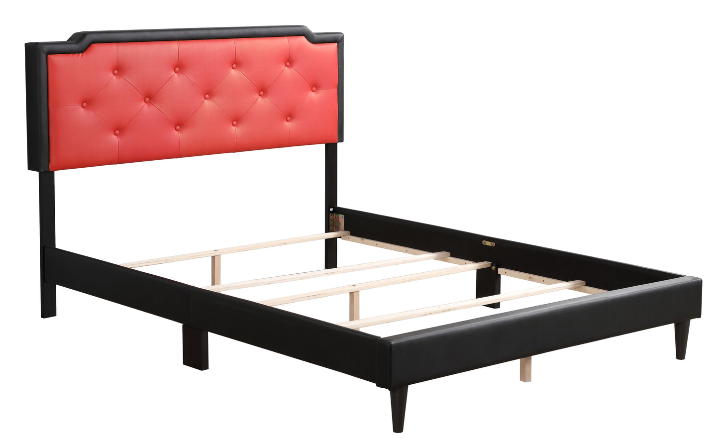 Deb G1120-QB-UP Queen Bed - All In One Box , BLACK