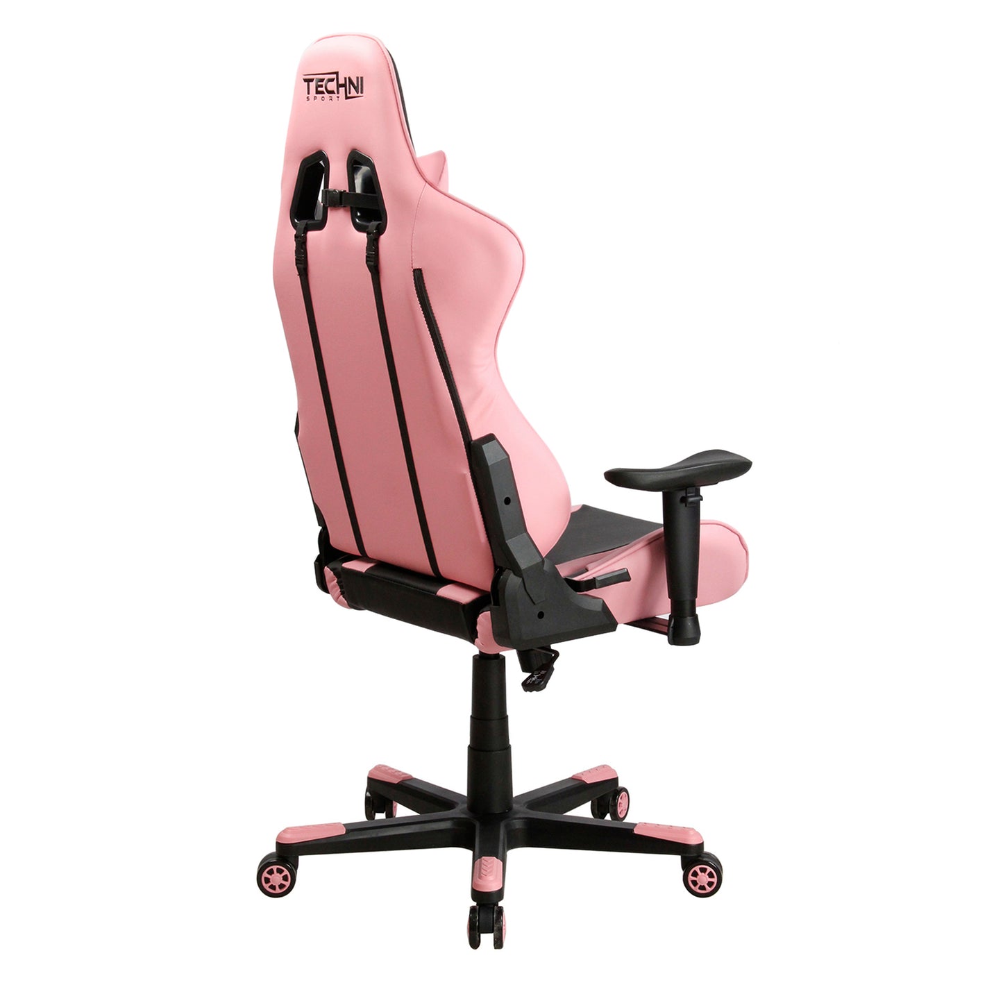 Techni Sport TS-4300 Ergonomic High Back Racer Style PC Gaming Chair, Pink